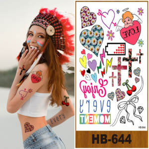 HB601-700 Vente en gros de tatouages temporaires : Crâne, <span class=keywords><strong>Fleur</strong></span>, Lion, Loup, <span class=keywords><strong>Bras</strong></span> Complet, <span class=keywords><strong>Bras</strong></span> Partiel, Dos Complet, Dos Partiel - Product Image 3