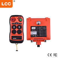 Remote Kontrol Crane Nirkabel Industri LCC Q200 2-Tombol Kecepatan Tunggal Tahan Air IP65 untuk Hoist & Winch
