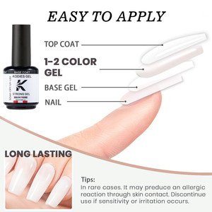 KODIES GEL Capa base fuerte Etiqueta privada Nail Art Pintura UV Gel Polaco Primer Base más gruesa Barniz <span class=keywords><strong>Manicura</strong></span> - Product Image 4