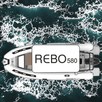 Bateau gonflable de 19 pieds Double Deep V en aluminium rh580 Hypalon oca avec 10 capacités