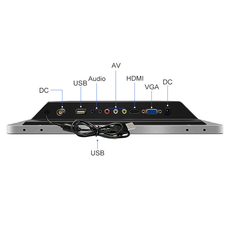 17 Inch 1280x1024 Capacitive Touch Screen Aluminum Frame Wall-Mounted OEM Industrial PC LCD Monitor New in Stock