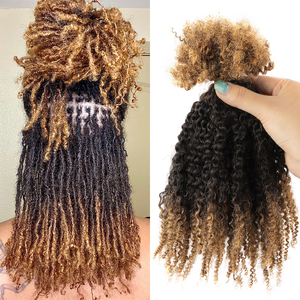 Sdd afro <span class=keywords><strong>kinky</strong></span> tóc con người <span class=keywords><strong>Micro</strong></span> Twist Naturel 4C kết cấu tóc xoăn bó Ombre afro <span class=keywords><strong>kinky</strong></span> xoăn số lượng lớn tóc con người cho Xoắn - Product Image 1