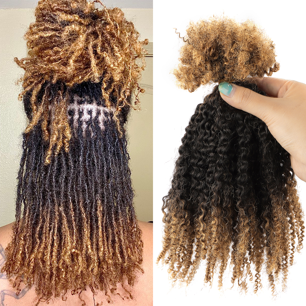 SDD Afro Kinky Human Hair Micro Twist Naturel 4c Texture Curly Hair Bundles Ombre Afro Kinky Curly Bulk Human Hair for Twists - Image 1