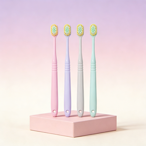 Cepillo de Dientes de Plástico para Adultos, Venta al por Mayor, Diseño Moderno en Color Puro, Cerdas Suaves y Cónicas, Nuevo - Product Image 2