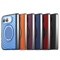 Accessoires de téléphone tendance : Coque miroir avec béquille et motif vague pour iPhone 18 17 16 15 14 13 Pro
