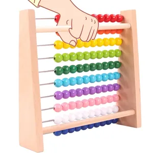Beuken Houten Regenboog Abacus Frame Educatie Speelgoed Voor Kinderen