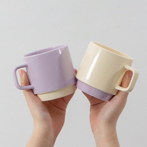 Tasse à café en porcelaine de style européen faite à la main, transfrontalière, souvenir, haute valeur esthétique, créative, personnalisable, compatible micro-ondes - Product Image 2