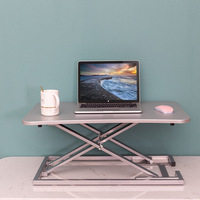 Bureau d'écriture blanc mobile convertible extensible réglable en hauteur, table ergonomique pour ordinateur, poste de travail assis-debout