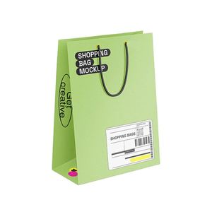 Bolsas de Papel Kraft Blanco de Lujo Recicladas y Ecológicas LH, Impresión Digital/Offset, Asas de Cuerda de Algodón para Empaque de Velas Artesanales - Product Image 1