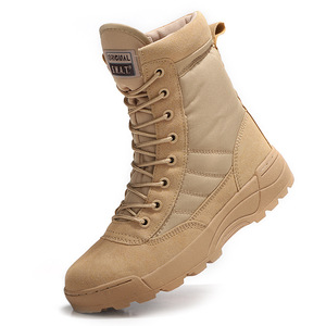 Chaussures de sécurité en stock direct usine, durables, avec tige en tissu imperméable ; Nouvelles bottes militaires - Product Image 5