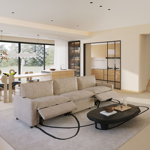 Maßgefertigtes elektrisches Lounge-Sofa für das Wohnzimmer, U-förmiges Kombinationssofa-Set - Product Image 2