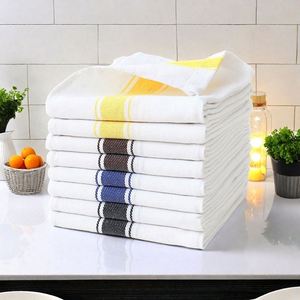 Cotton Dish Super Absorbent Quick-Dry Durable Striped Weave Tea Towels for <b>Kitchen</b> Decor and Daily Use - Product Image 5
