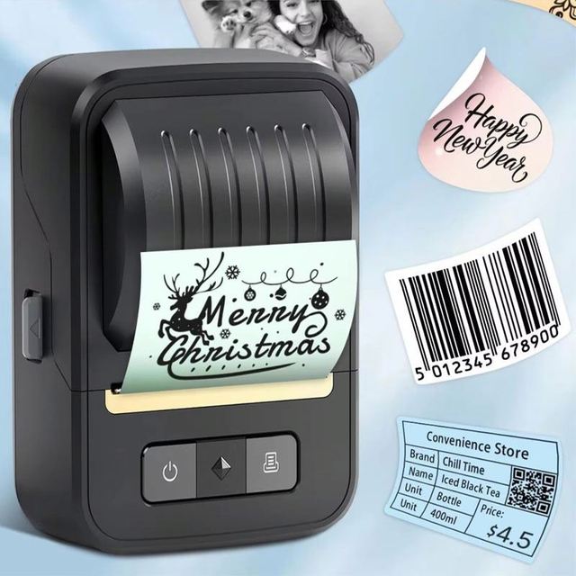 Portable Handheld Thermal Label Printer Mobile Label Maker Custom Barcode & Price Tag Printer for Small Retailers Wholesale