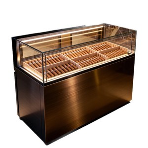 Vitrine commerciale pour cigares, armoire humidor à température constante, en <span class=keywords><strong>acier</strong></span> inoxydable, double vitrage, pour boutique <span class=keywords><strong>de</strong></span> cigares ou lounge - Product Image 5