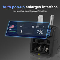ATM sayma sıralama makinesi JBY D 6070 7.8 inç destek GBP AED EGP IQD ILS IRR SAR LBP SYP YER KWD QAR OMR MXN ARS kalem XAF vb