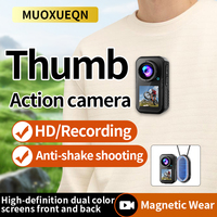 Caméra d'action étanche 5K Sport 4K 60fps Double écran Contrôle tactile Vélo Moto Casque EIS MicroSD Suivi IA 120°