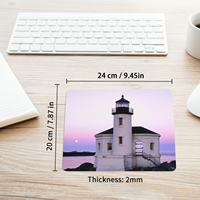 US Warehouse Bulk White Mouse Pad Sublimation Mouse Pads Blanks Custom Mouse Pad Sublimation Blanks Desk Mat Non Slip Bottom