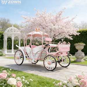Carruaje Eléctrico de Lujo Modelo Cenicienta para Ceremonias de Boda, Actividades de Resort y Carnaval - Product Image 1