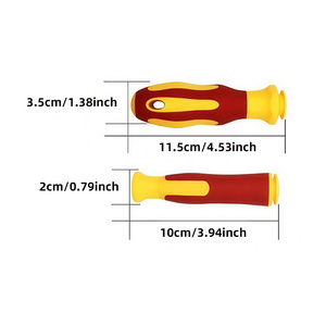 Geïsoleerde schroevendraaierset, duurzaam voor werkplaats, 10-delig VDE precisie met etui en magnetische punten in professionele gereedschapskoffer - Product Image 3