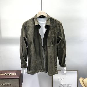 In bianco Su Misura di Stampa di Marchio A Buon Mercato Casa Manica Lunga di <span class=keywords><strong>Velluto</strong></span> A <span class=keywords><strong>Coste</strong></span> Polo T Shirt per Gli Uomini - Product Image 4