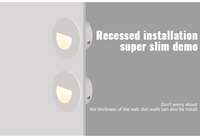 Lampes murales en aluminium miniatures de 1,2 W, éclairage LED encastré pour escaliers intérieurs avec un design moderne