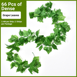 Simulation de plantes vertes 2.4 mètres de <span class=keywords><strong>lierre</strong></span> pour bloquer les vignes vertes décoratives Murs de plantes Vignes vertes - Product Image 4