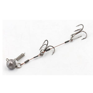 Nouveau chine vente en gros de cochon Shad Stinger Rig système de Gummifisch <span class=keywords><strong>brochet</strong></span> leurre de pêche Stinger Leader <span class=keywords><strong>fil</strong></span> - Product Image 2