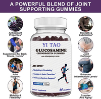Disponible OEM/ODM, Gomitas de Glucosamina y Condroitina, Suplemento para el Soporte de las Articulaciones Sin Azúcar, para la Movilidad y Flexibilidad, 60 Unidades