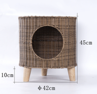 Maison de chat Villa, détachable et lavable, Cage de chat domestique, lit pour chien, lit pour chat, fournitures pour animaux de compagnie