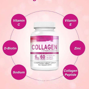 Tableta de colágeno de biotina de etiqueta privada Suplementos de vitamina C para el cabello, la piel y las uñas, Suplemento de colágeno de belleza + Magnesio - Product Image 3