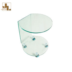 Villa moderne <span class=keywords><strong>pas</strong></span> <span class=keywords><strong>cher</strong></span> salon C forme canapé table d'appoint avec stockage hôtel chambre mobile verre coin Table meubles - Product Image 6