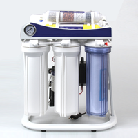 Système de purification d'eau par osmose inverse RO 75-100 GPD à 6 étapes avec réservoir sous pression et filtre ou purificateur d'eau potable pour usage domestique