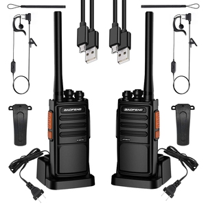Radio bidirectionnelle portable Baofeng BF-888SPLUS édition haut de gamme UHF 400-470 MHz 16 canaux Walike Walkie 5W avec batteries incluses - Product Image 1