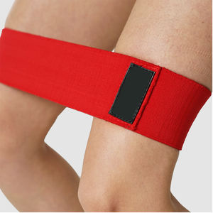 Bandes de résistance pour les hanches en tissu polyester, couleur personnalisée, élastiques, pour exercices de fitness, disponibles en différentes couleurs - Product Image 3