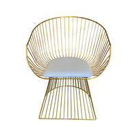 Chaise de coussin de conception créative moderne de haute qualité chaise de fil chaise de parc extérieure de réception de banquet