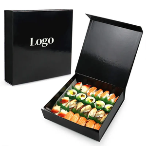 Boîte pliante XJT Premium au meilleur prix Boîte cadeau pliable avec logo personnalisé Emballage design de boîte à sushi de haute qualité - Product Image 3