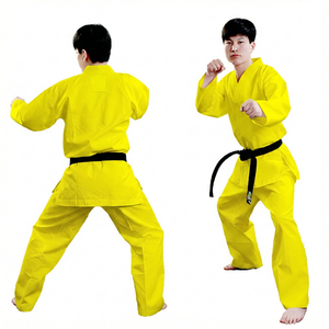 ราคาขายส่ง คุณภาพสูง ชุดยูนิฟอร์มเทควันโด ITF Samurai Dobok สำหรับการแข่งขันระดับมืออาชีพ ผลิตจากวัสดุ P/C แบบริบบ์ ทนทาน - Product Image 3