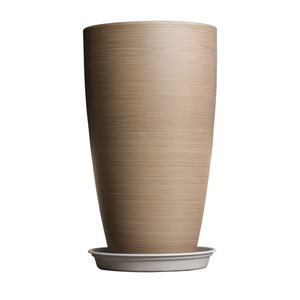 Pot tanaman plastik dalam ruangan, pot penanam Set plastik warna hitam abu-abu desain <span class=keywords><strong>Modern</strong></span> untuk taman dan bunga luar ruangan - Product Image 3