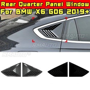 For BMW X6 G06 2019+ Exterior Accessories Car Side Rear <b>Window</b> Louver Shutter <b>Cover</b> Rear Quarter Panel <b>Window</b> Body Kit - Product Image 2