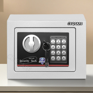 CEQSAFE Hotel Car Garage Deposit <b>Box</b> Digital Keypad Mini Safes Home Electronic Digital <b>Lock</b> CEQ Safe with Emergency Override Key - Product Image 3