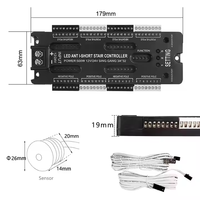 SXZM Capteur de mouvement intelligent Contrôleur d'éclairage d'escalier 32 Escalier 12V 24V Smart LED Dimmer Prévention des courts-circuits