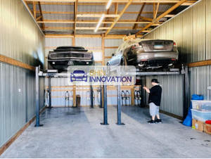 Monte-<span class=keywords><strong>voiture</strong></span> hydraulique à 4 poteaux homologué CE avec une capacité de charge de 2700 kg <span class=keywords><strong>pour</strong></span> garage à domicile - Product Image 4