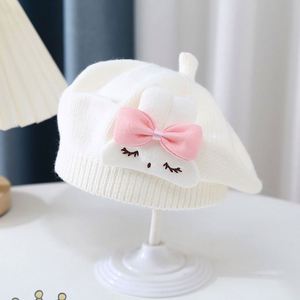 <span class=keywords><strong>Béret</strong></span> en laine tricoté à motif animal pour bébé <span class=keywords><strong>garçon</strong></span> et fille, printemps et automne, mignon, chaud et coupe-vent - Product Image 3