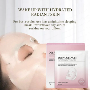 Collagène de marque privée masque facial hydratant en profondeur pour le sommeil de nuit masque complet raffermissant - Product Image 2