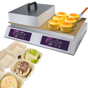 Máquina Comercial para Hacer Soufflés de Doble Cabezal con Control Digital de Temperatura, Máquina para Hacer Dorayaki y Panqueques Esponjosos - Product Image 1