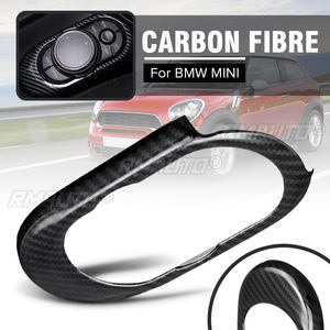 Panneau de commande automatique pour BMW pour MINI pour Cooper S F55 F56 F57, autocollant de moulage intérieur automobile, revêtement de panneau en fibre de carbone - Product Image 1