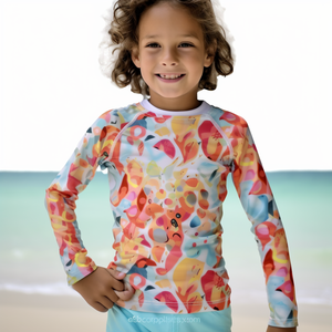 Magliette Anti-UV Personalizzate per Bambini, Maniche Lunghe, Asciugatura Rapida, UPF 50+, Protezione Solare per Ragazzi, Abbigliamento da Surf - Product Image 3