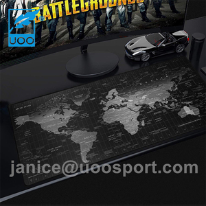 UOO fábrica personalizada mapa del mundo de gran tamaño extendido suave personalizado Venta caliente alfombrilla de ratón de goma para juegos - Product Image 5