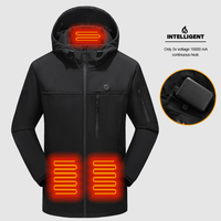 Veste Longue Chauffante 5V 2 4 9, Vêtement Intelligent Chauffant à Capuche USB pour Travail Sécurisé et Ski, Veste Auto-Chauffante