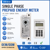 Compteur d'eau intelligent prépayé monophasé certifié STS IP68 avec écran LCD, DN15, interface numérique, personnalisable OEM, garantie de 2 ans